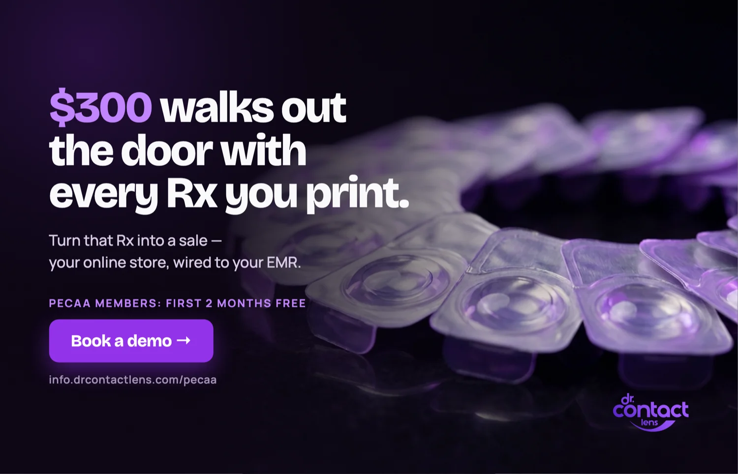 Dr. Contact Lens magazine ad
