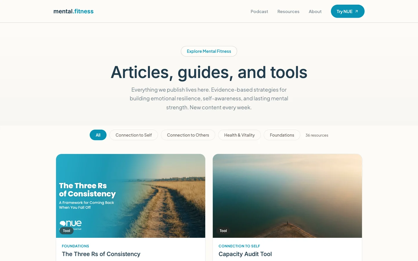 Mental Fitness, the content site it feeds