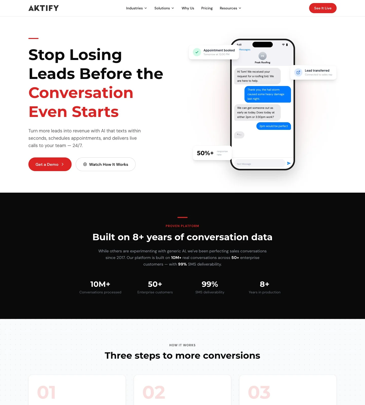 Aktify website, re-platformed and rebuilt